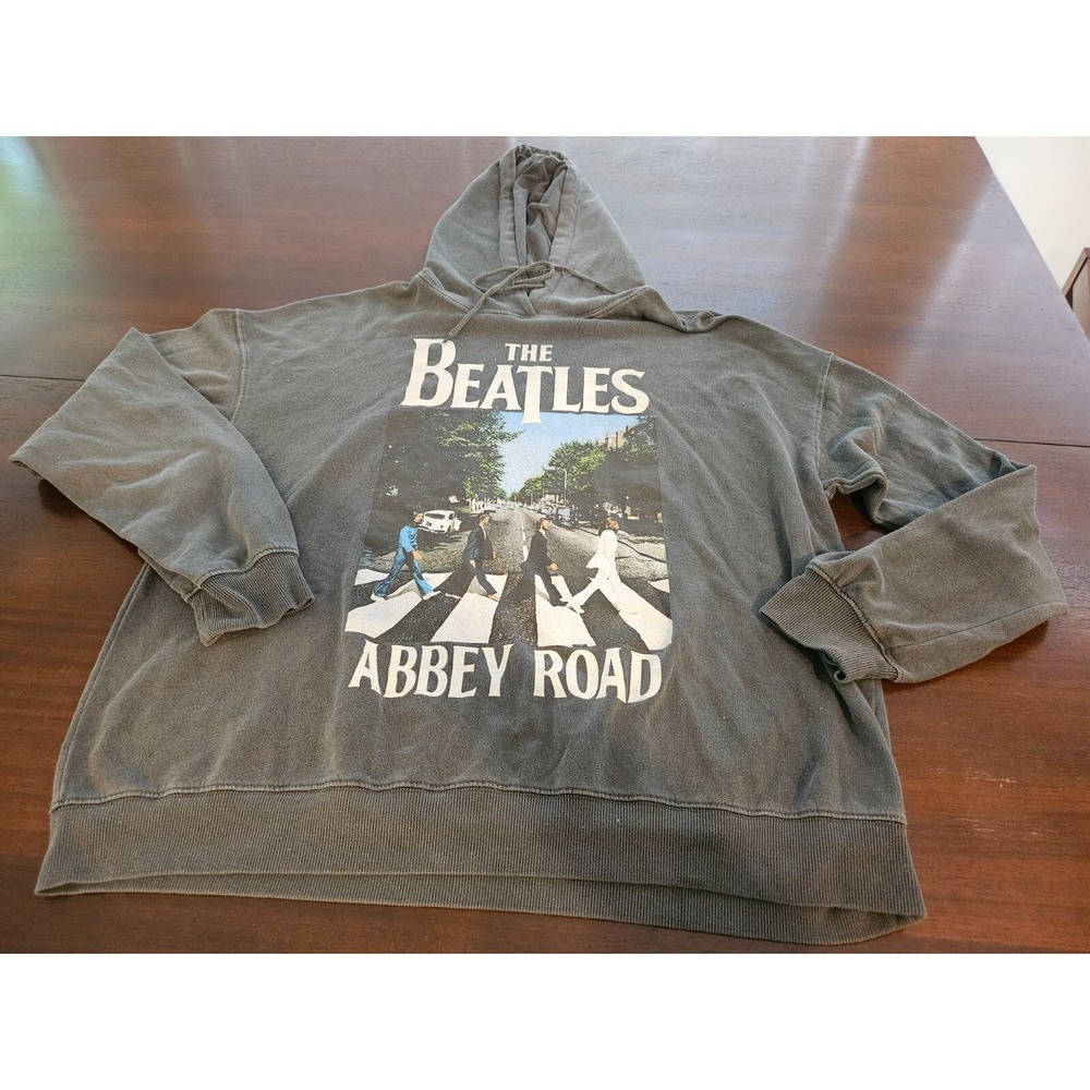 Apple Corps The Beatles Abby Road Women's Gray Longsleeve‎ Sweatshirt  Sz XL